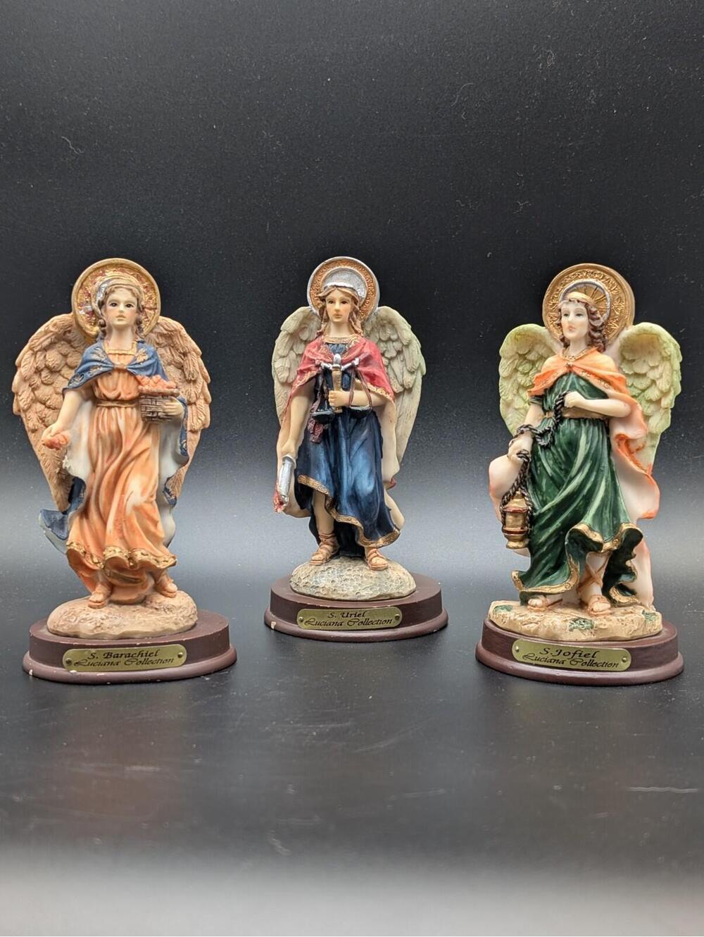 3 Archangels 5" Set  Saint Uriel, Saint Jofiel, Saint Barachiel